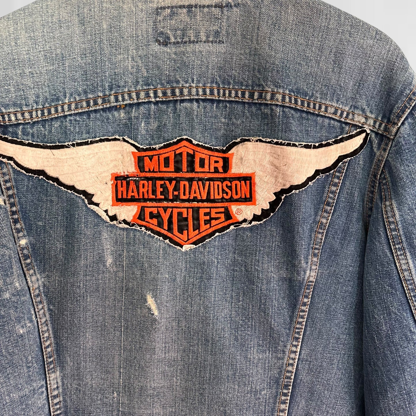 1960s Levi's big E with Harley patches