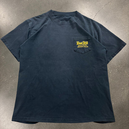 Vintage boothill saloon biker pocket tee