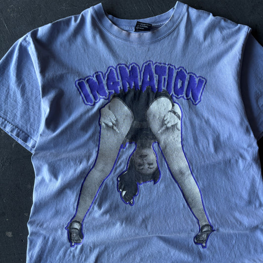 Vintage 2000's in4mation skate tee large