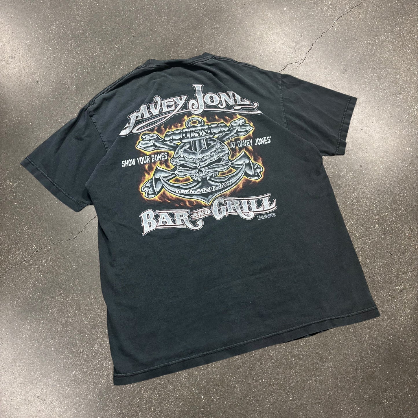 Faded Dave’s jones flame tee