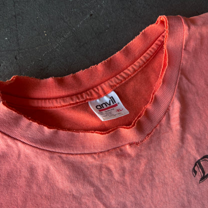90's Smoked out faded DWP peach tee XL