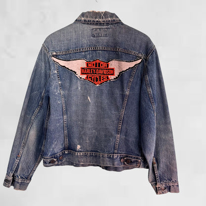 1960s Levi's big E with Harley patches