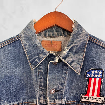1960s Levi's big E with Harley patches