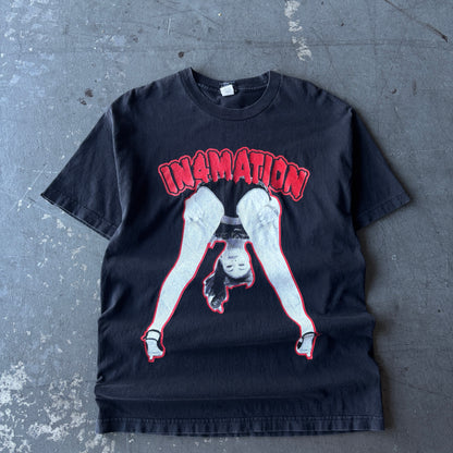 Vintage early 2000's in4mation skate tee medium
