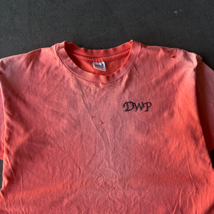 90's Smoked out faded DWP peach tee XL