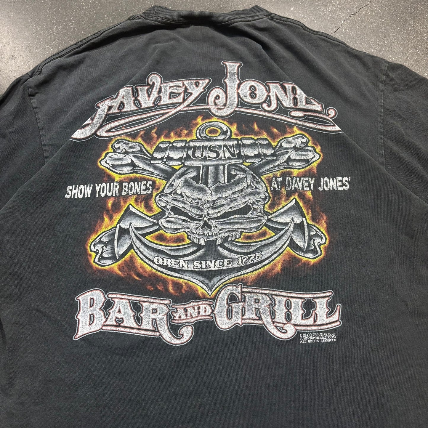 Faded Dave’s jones flame tee