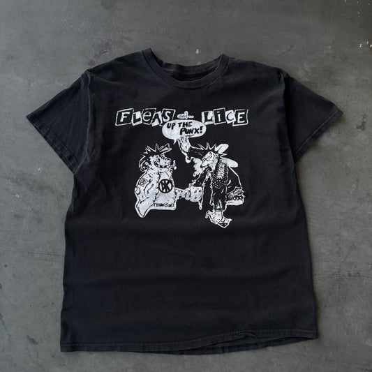 2000s Punk tee "fleas and lice" Medium