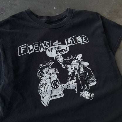 2000s Punk tee "fleas and lice" Medium