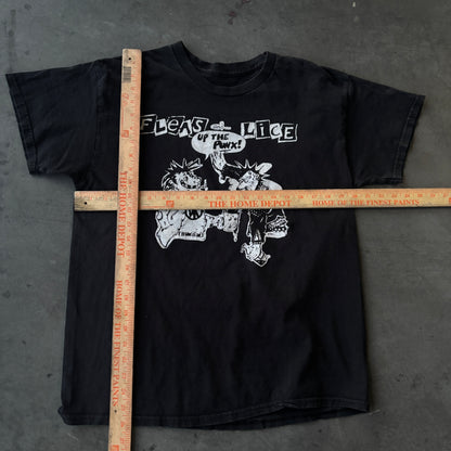 2000s Punk tee "fleas and lice" Medium
