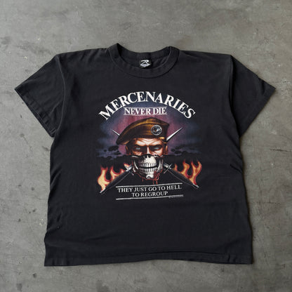 80's "Mercenaries never die" vintage tee XL