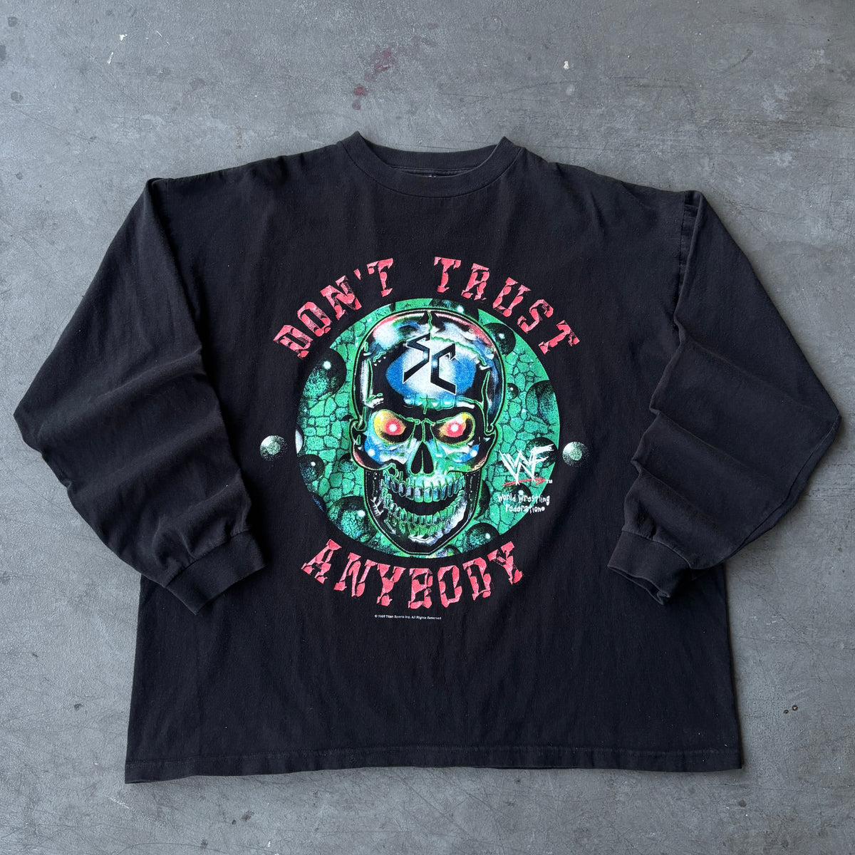 90's Stone cold " Don't Trust Anybody" Longsleeve XL