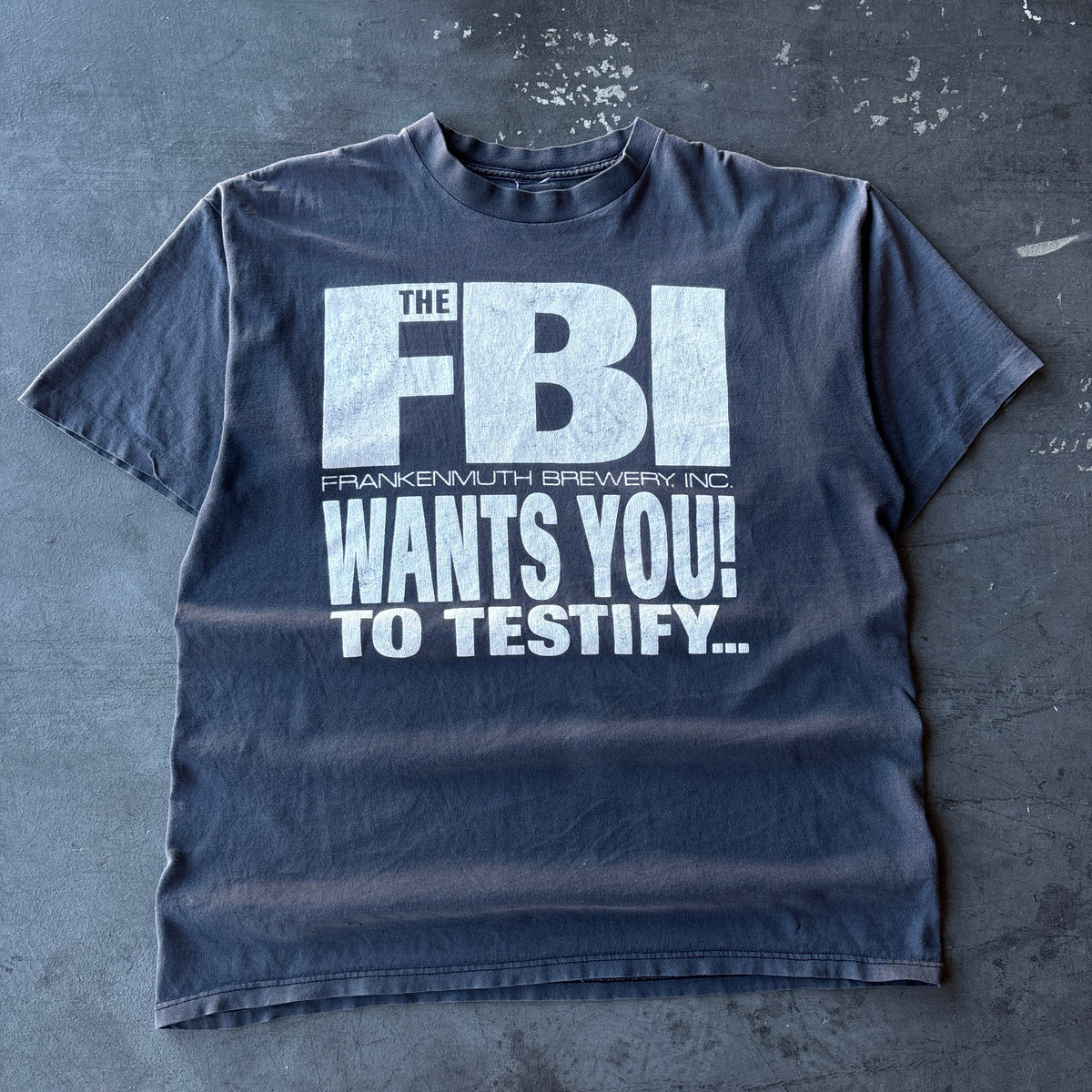 90's Faded FBI tee XL