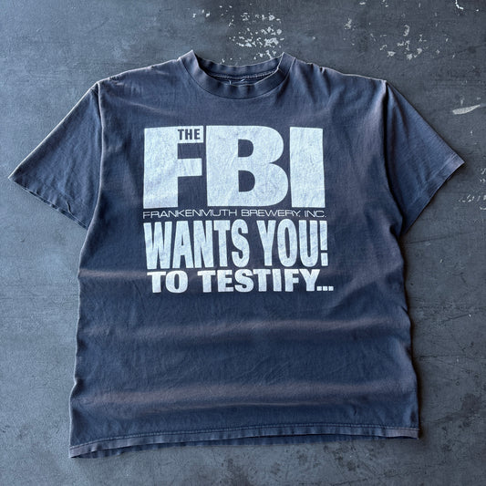 90's Faded FBI tee XL