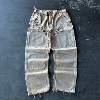 Vintage Faded and Thrashed Carhartt double knees