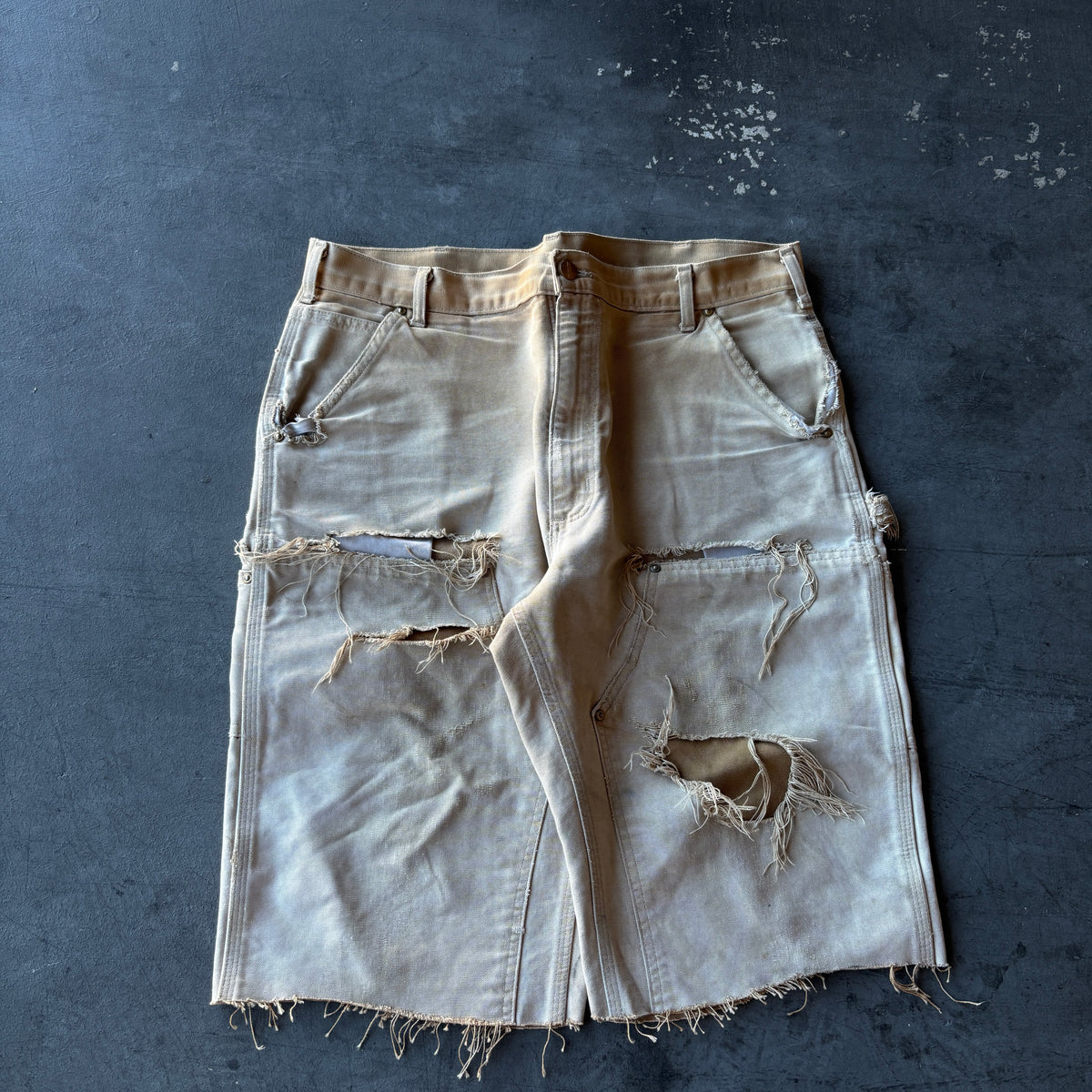 Vintage 90's Made in USA thrash Carhartt Double knee Capris size 36