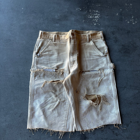 Vintage 90's Made in USA thrash Carhartt Double knee Capris size 36