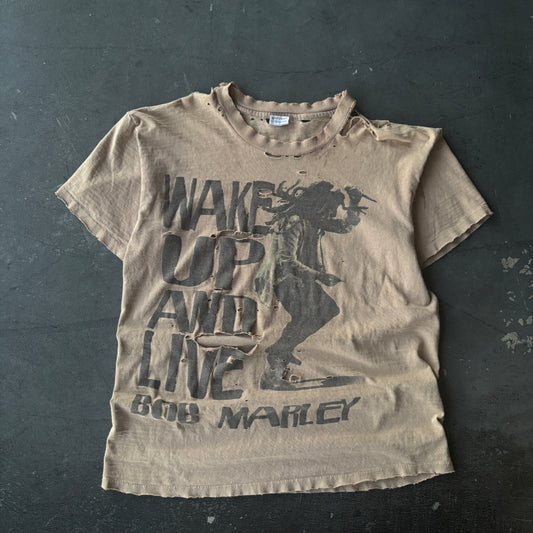 Vintage 90's Faded and THRASHED Bob Marley tee Large