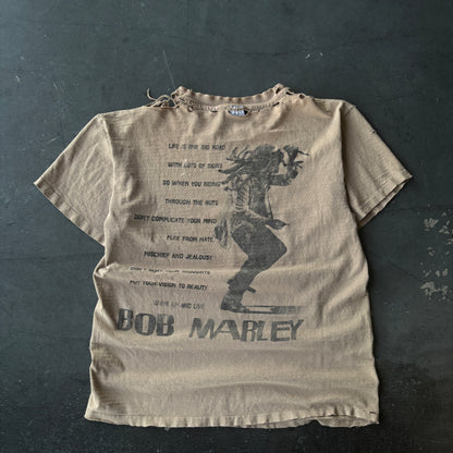 Vintage 90's Faded and THRASHED Bob Marley tee Large